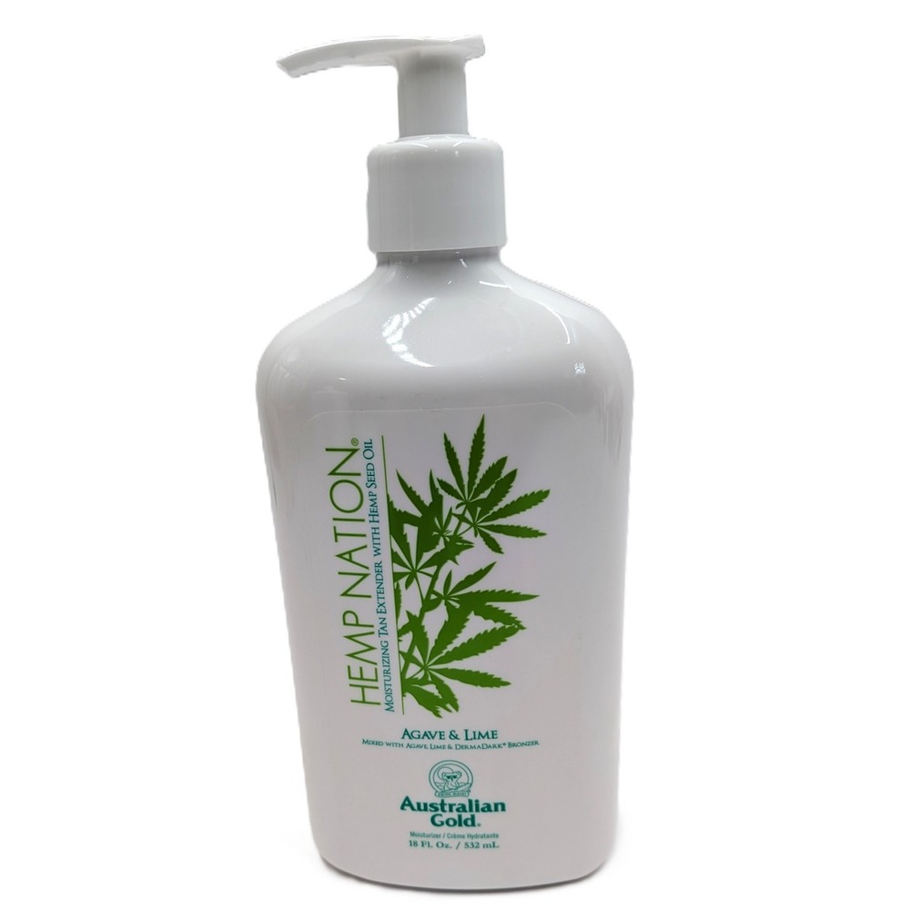 Australian Gold Hemp Nation Agave & Lime Tan Extender Bronzer Moisturizer 18oz